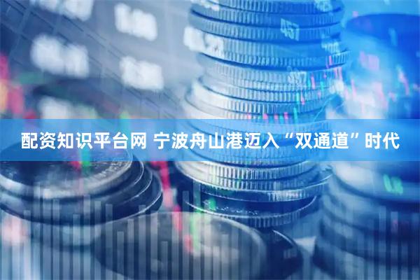 配资知识平台网 宁波舟山港迈入“双通道”时代