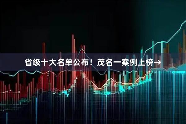 省级十大名单公布！茂名一案例上榜→