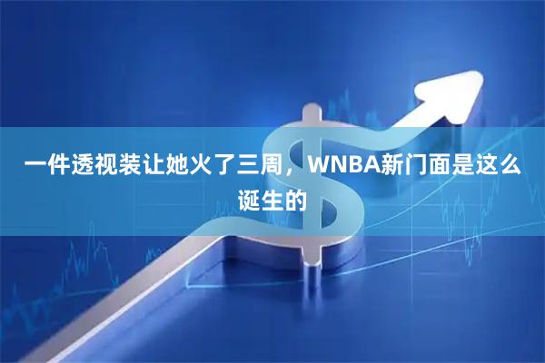 一件透视装让她火了三周，WNBA新门面是这么诞生的